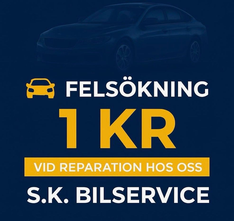 Reklam för felsökning, 1 kr vid reparation